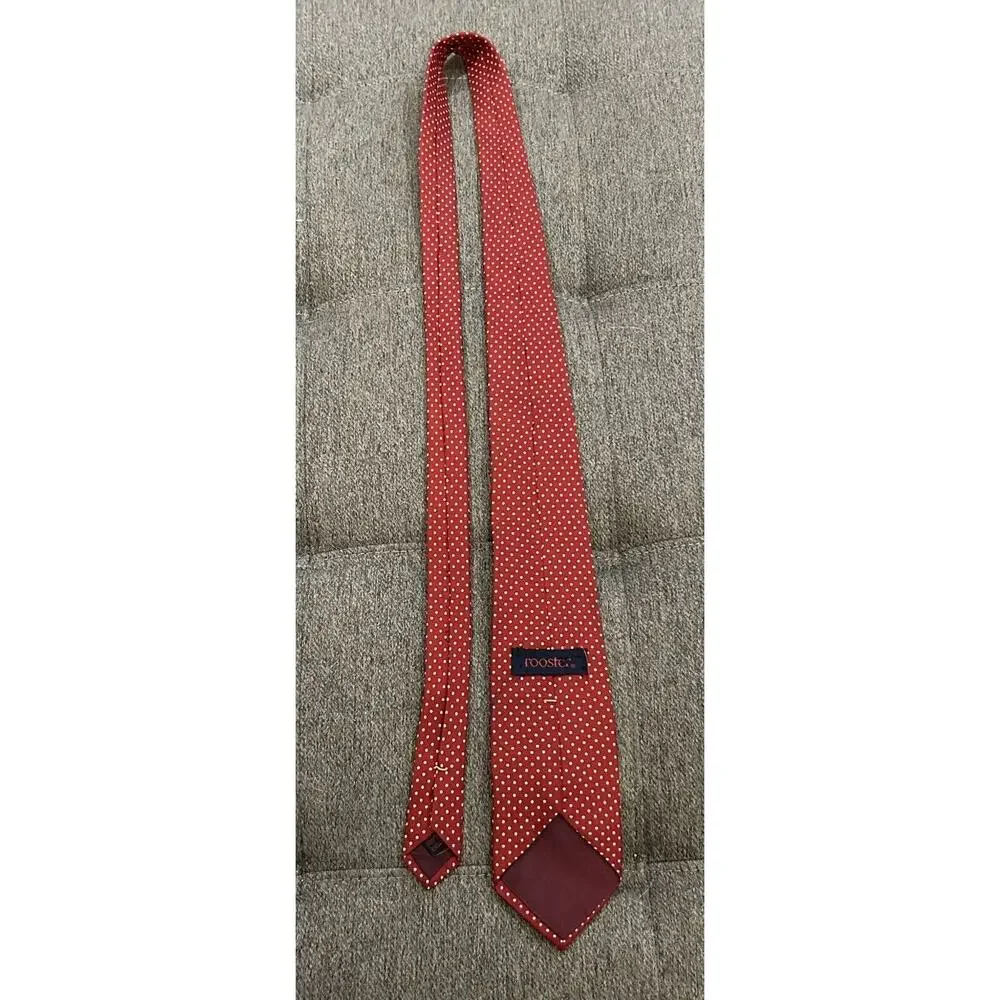 Rooster Red/White Polka Dot Necktie